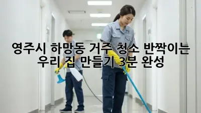 영주시 하망동 거주 청소: ✨반짝이는 우리 집 만들기✨ (3분 완성!)